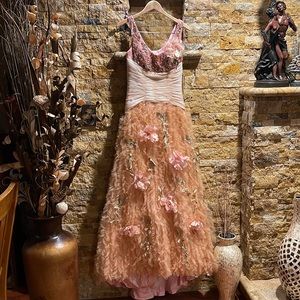 🌹GOWN🌹 Peach Embellished gown🌹